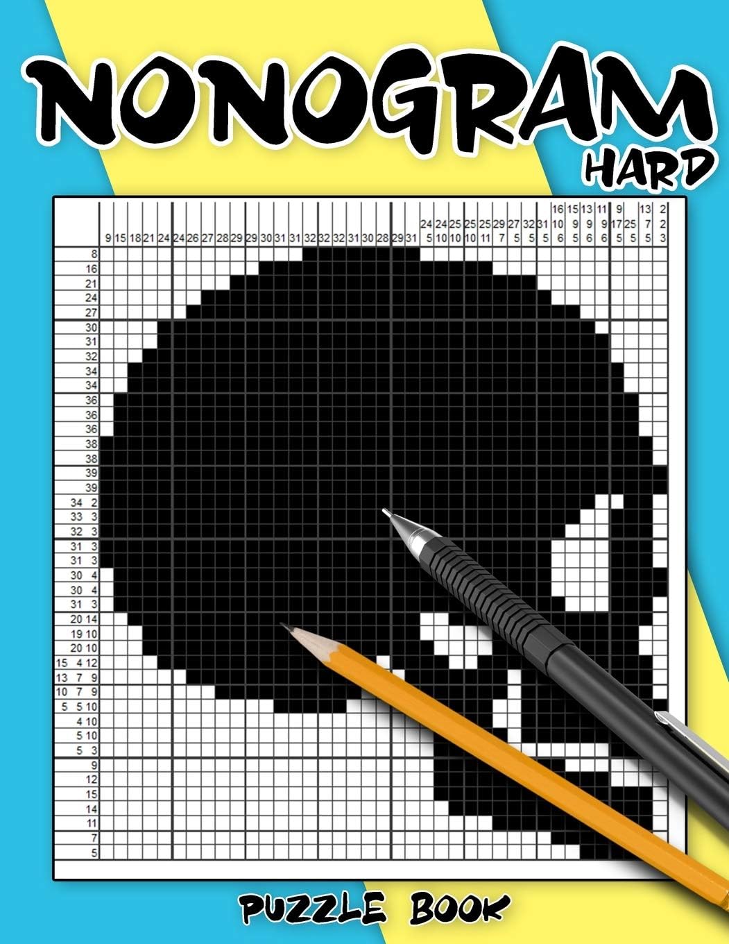 Nonogram Puzzle Book Hard: Hanjie Puzzle Books for Adults, Picross Book, Japanese Crossword, Gift for Brain Teaser Lovers Paperback – 19 Aug. 2020