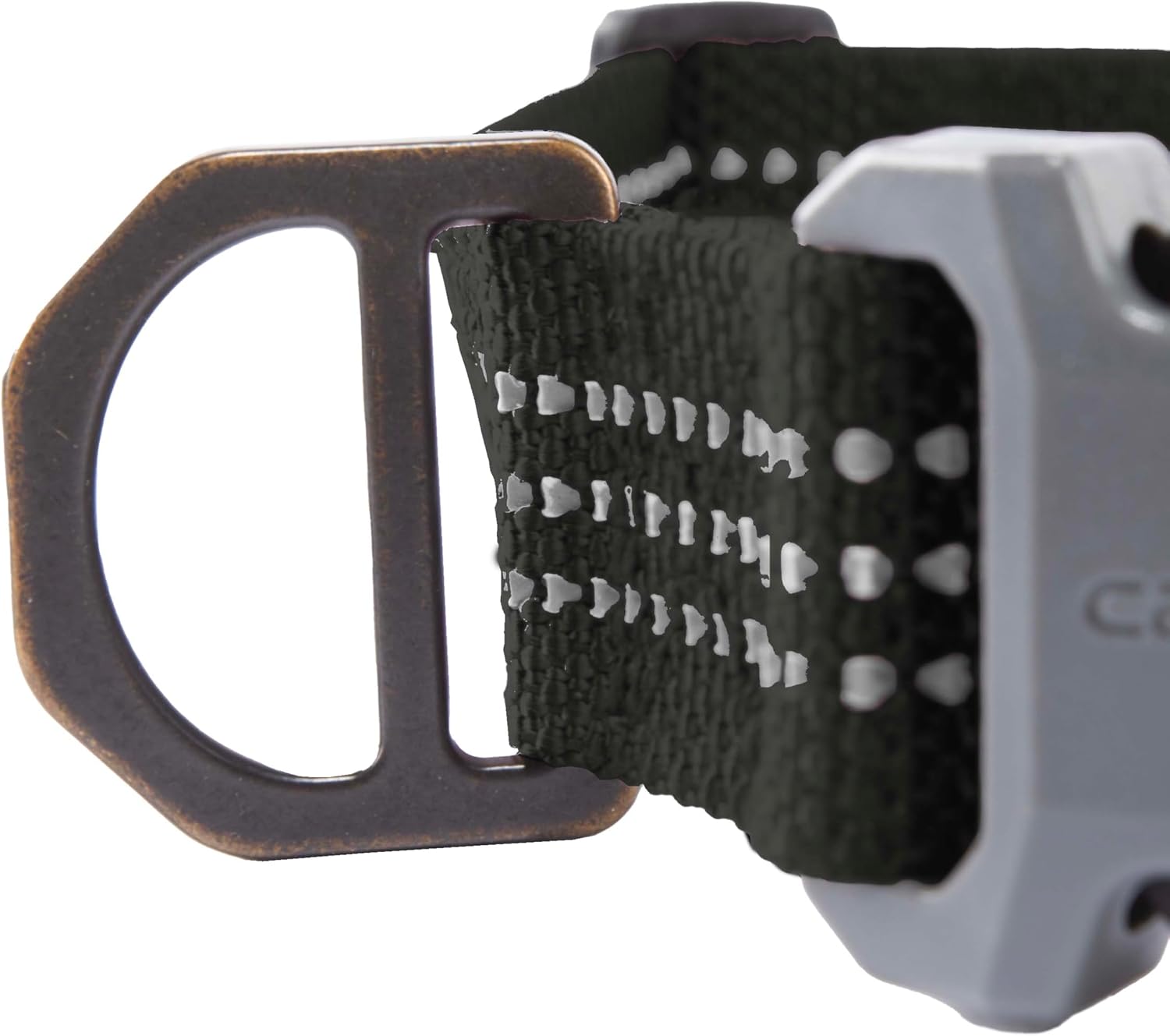 Carhartt Nylon Webbing Dog Collar, Fully Adjustable W/Durable Side Release Buckle and Reflective Stitching, Black, Medium