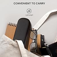 Vista 6 de Marvolia Estuche para gafas de sol, funda rígida grande de piel sintética para gafas de sol