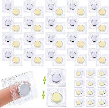 Fireboomoon 32 Pairs 1.18 Inch Invisible Hidden Sew Magnetic Snap | PVC Strong Magnetic Closures Fastener Snaps Buttons for Purses Handbag Clothing DIY Crafts
