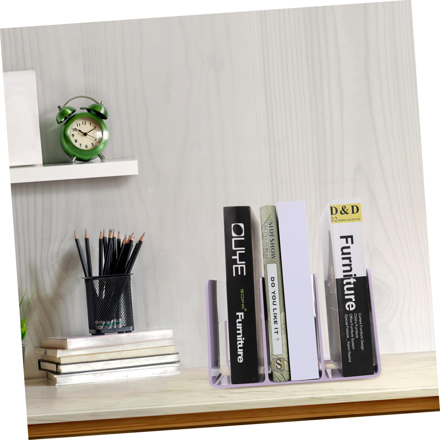 1 Organiseur de tiroir de Bureau en Acrylique pour Bureau, étagère de Livres, Livres, Mini casier, Livres Durable, annexe, Support de Livre d'étudiant, Lourd