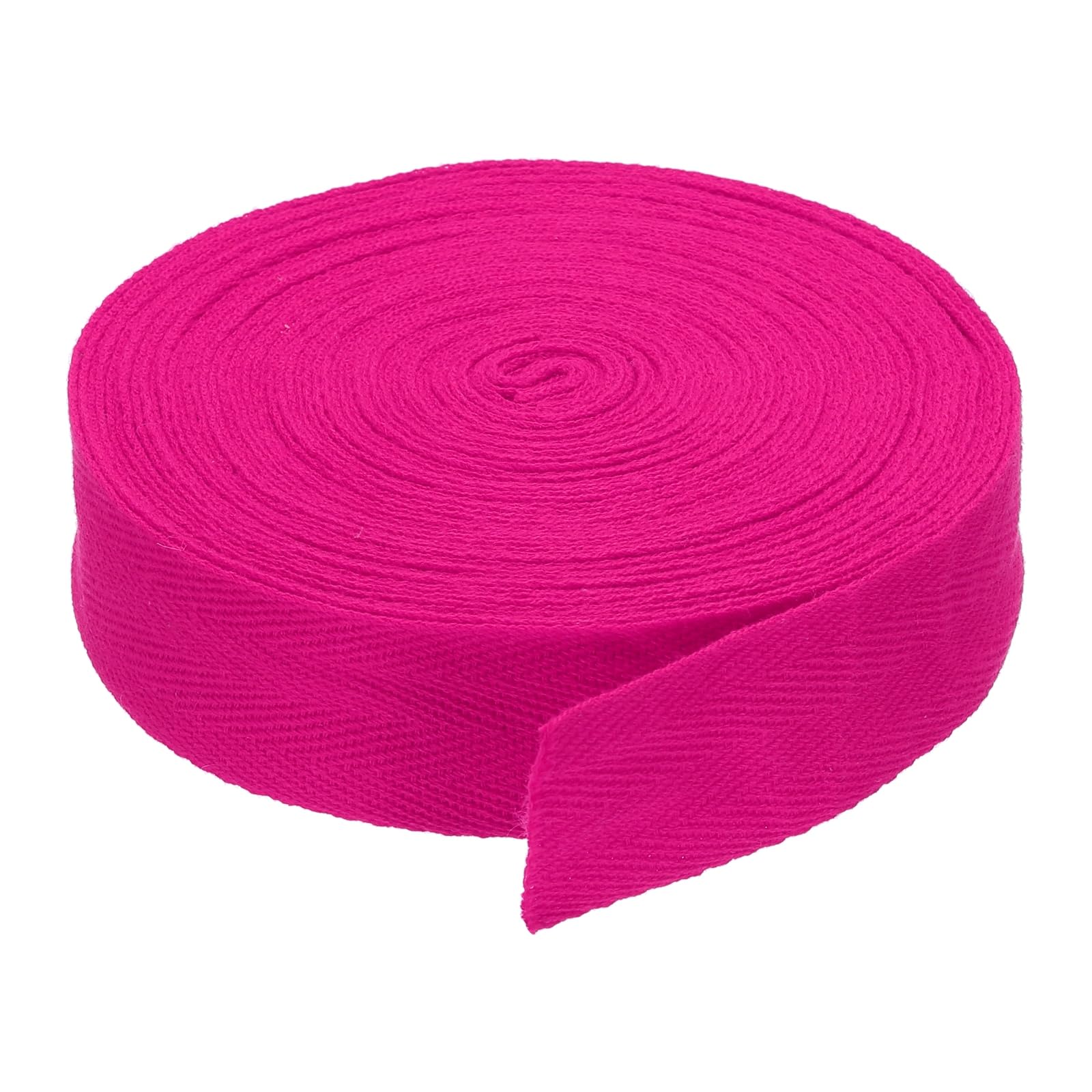 DMiotech 1.2"(3cm) 10 Yards Cotton Twill Tape Cotton Ribbons Bias Binding Tape Herringbone Tape Ribbons Rose Red for DIY Crafts Making Clothes