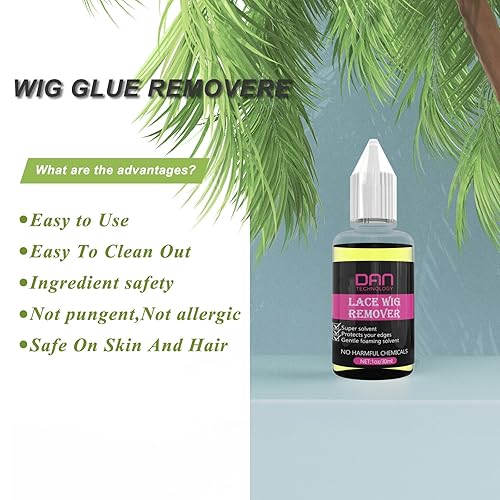 Miniatura 3 de DAN Technology Kit de pegamento y removedor de peluca de encaje, adhesivo impermeable para el cabello