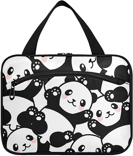 Miniatura 2 de Neceser para mujer, organizador de maquillaje de viaje con gancho para colgar, bolsas de cosméticos para mujeres y hombres, bolsa de viaje para