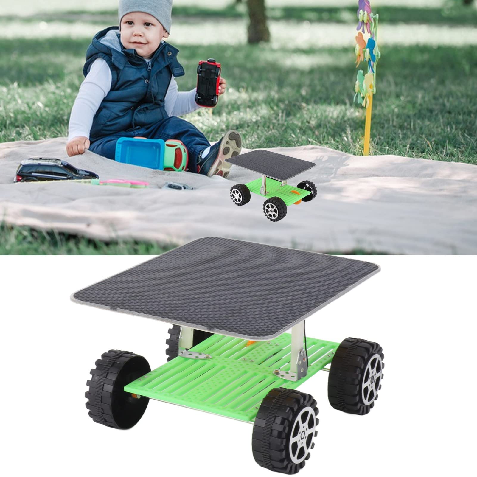 Solar-Auto-Set für Jungen und Mädchen, Lustiges, Pädagogisches, Solarbetriebenes Spielzeug, 1 Einheit, Umweltfreundlich