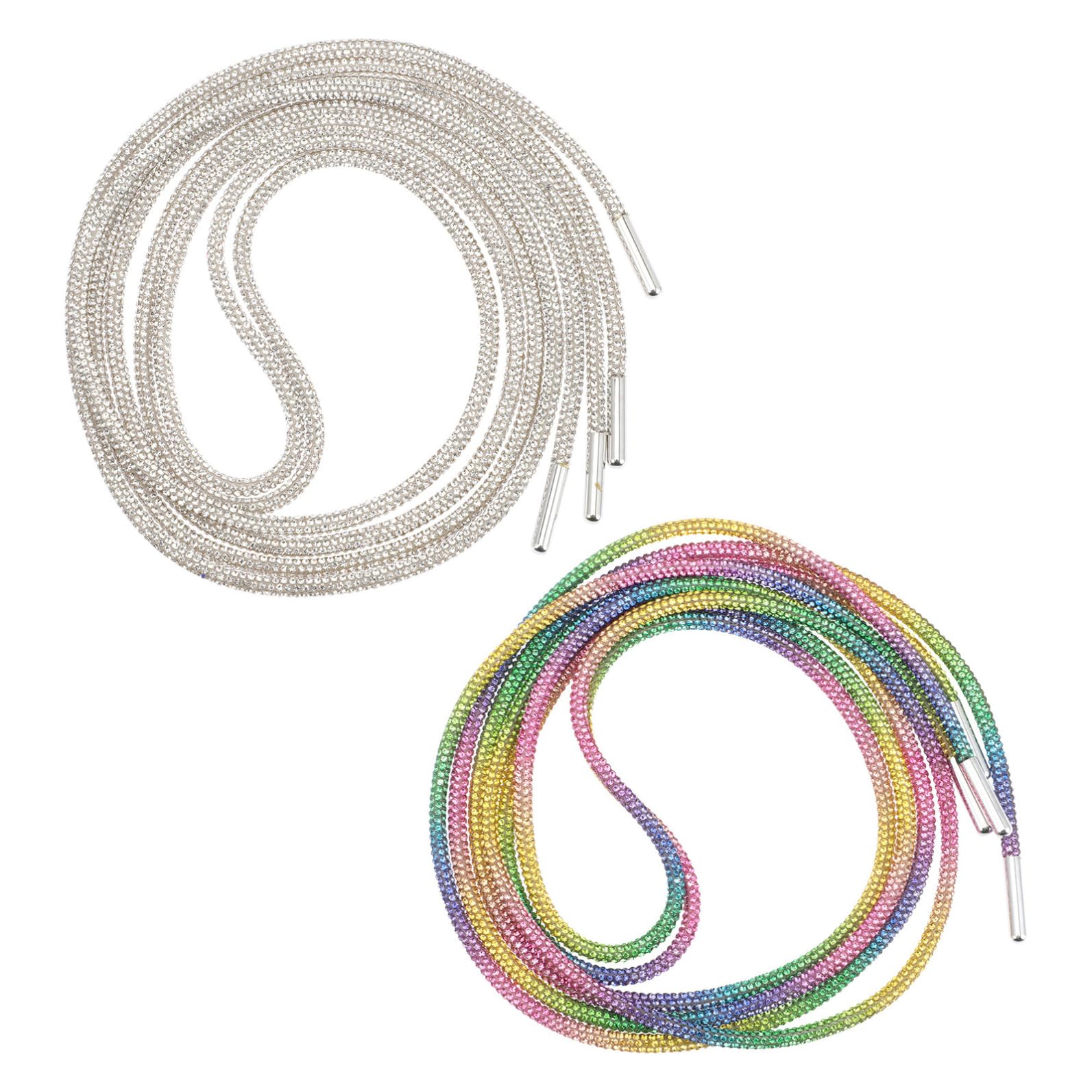 Lacci per 2 Paia 100 Cm Scarpe e Riflettenti Facili da Usare Resistenti Colore Chiaro Scarpe Casual e Canvas