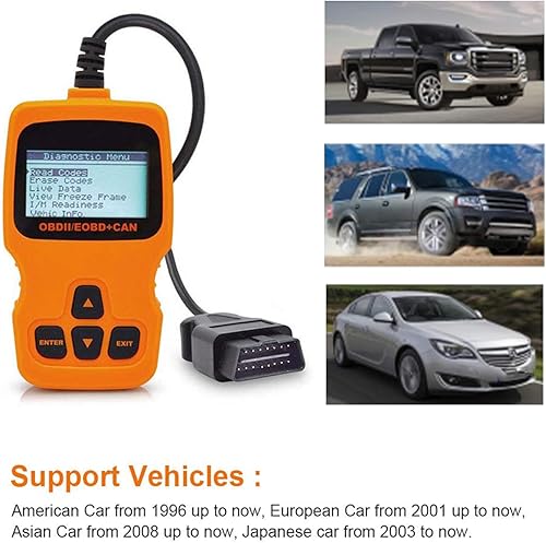 Miniatura 4 de Lector de código, lector de códigos de motor de verificación, su mejor asistente de viaje por carretera, habilitar diagnósticos rápidos de