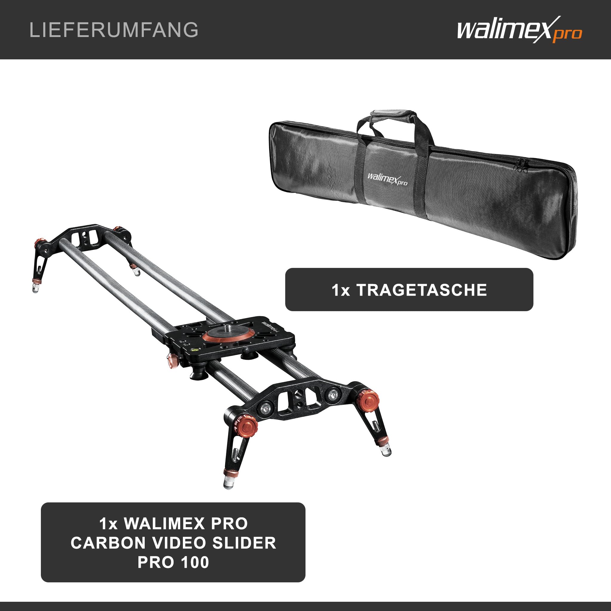 walimex Pro Carbone Video Slider Pro 100