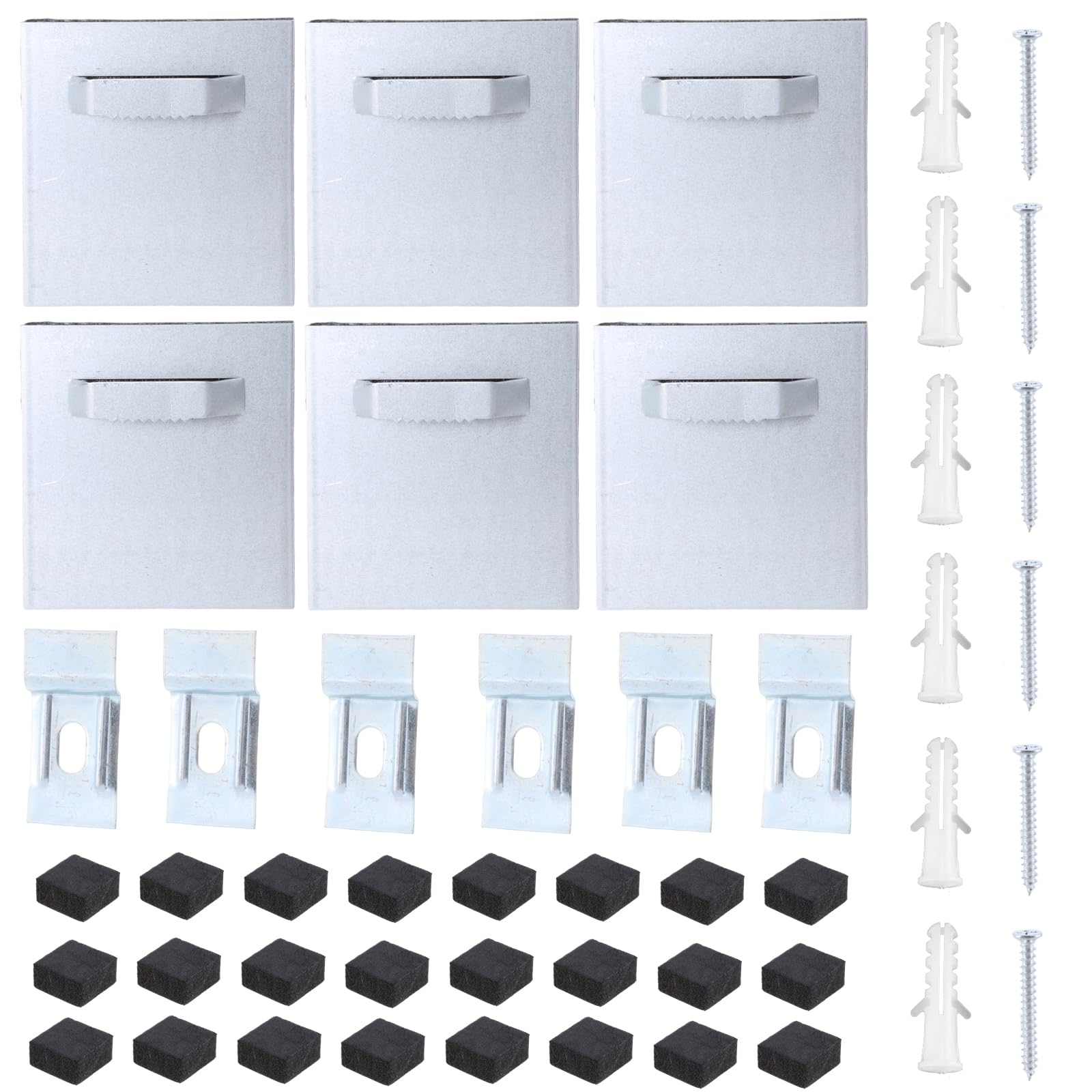 Yanwuwa Multicolor Adhesive Picture Hanger Set Secure Adhesive Mounting Hangers Set Simple Installs For Homes & Decors Plate Hanger