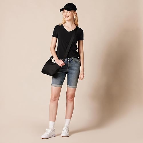 Vista 192 de Yaxa Essentials Women's Regular-Fit Short-Sleeve Crewneck T-Shirt