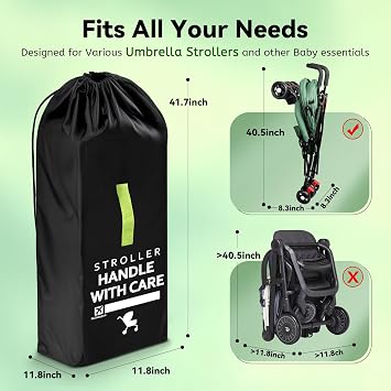 Stroller Caddy & Umbrella Strollers Bag for Airplane