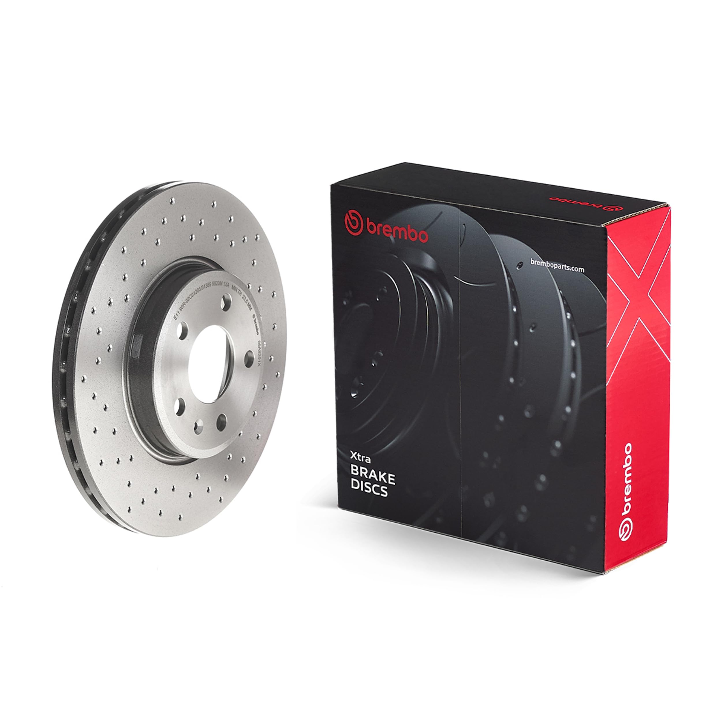 Brembo Xtra 09.A820.1X - Disco Freno Forato Anteriore, Set di 1