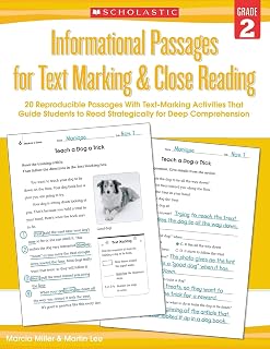 Informational Passages for Text Marking & Close Reading: Grade 2
