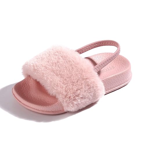 fur flip flops amazon