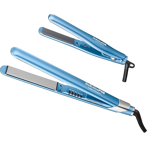 BabylissPRO Nano Titanium Ultra-Sleek Hair Straightener, Flat Iron for All Hair Types