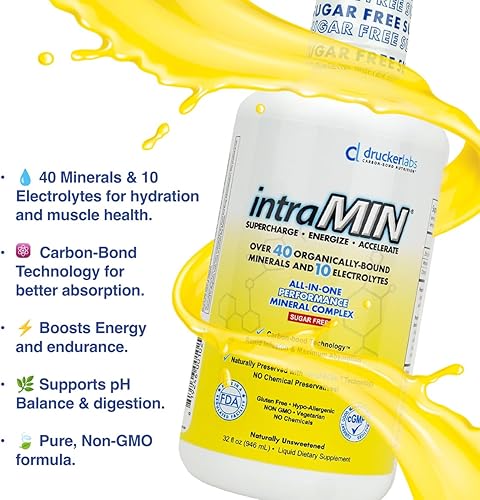 Miniatura 5 de Drucker Labs - Suplemento de minerales líquidos orgánicos intraMIN para hombres, mujeres, niños, apoyo inmunológico y muscular, sin OMG, sin gluten