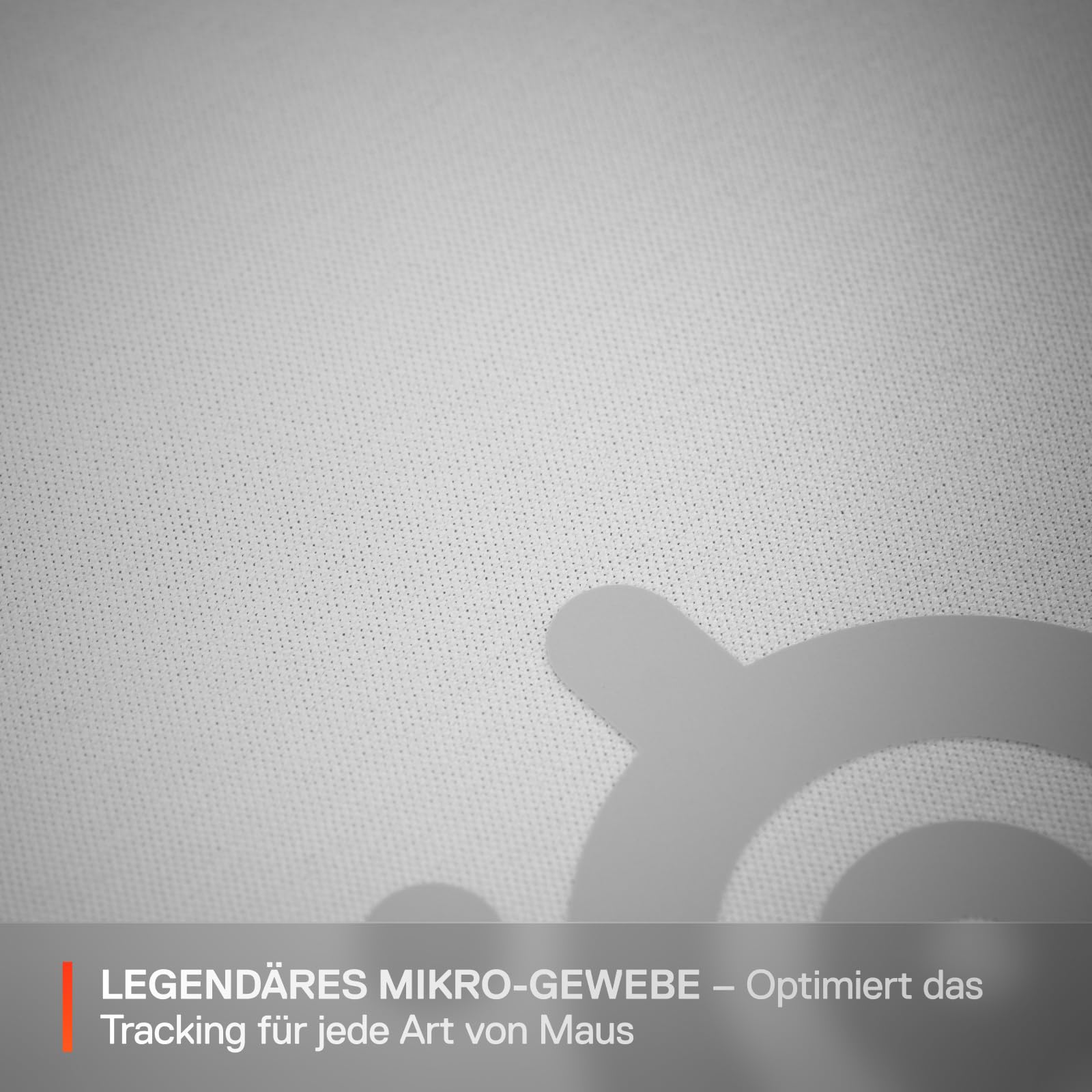 SteelSeries QcK Mauspad (Groß) – Weiß – Anti-Rutsch-Gummierung auf der Unterseite – Bestes Tracking – Optimiert für Gaming-Sensoren – 450 mm x 400 mm – FPS, MOBAs, RTS, MMO