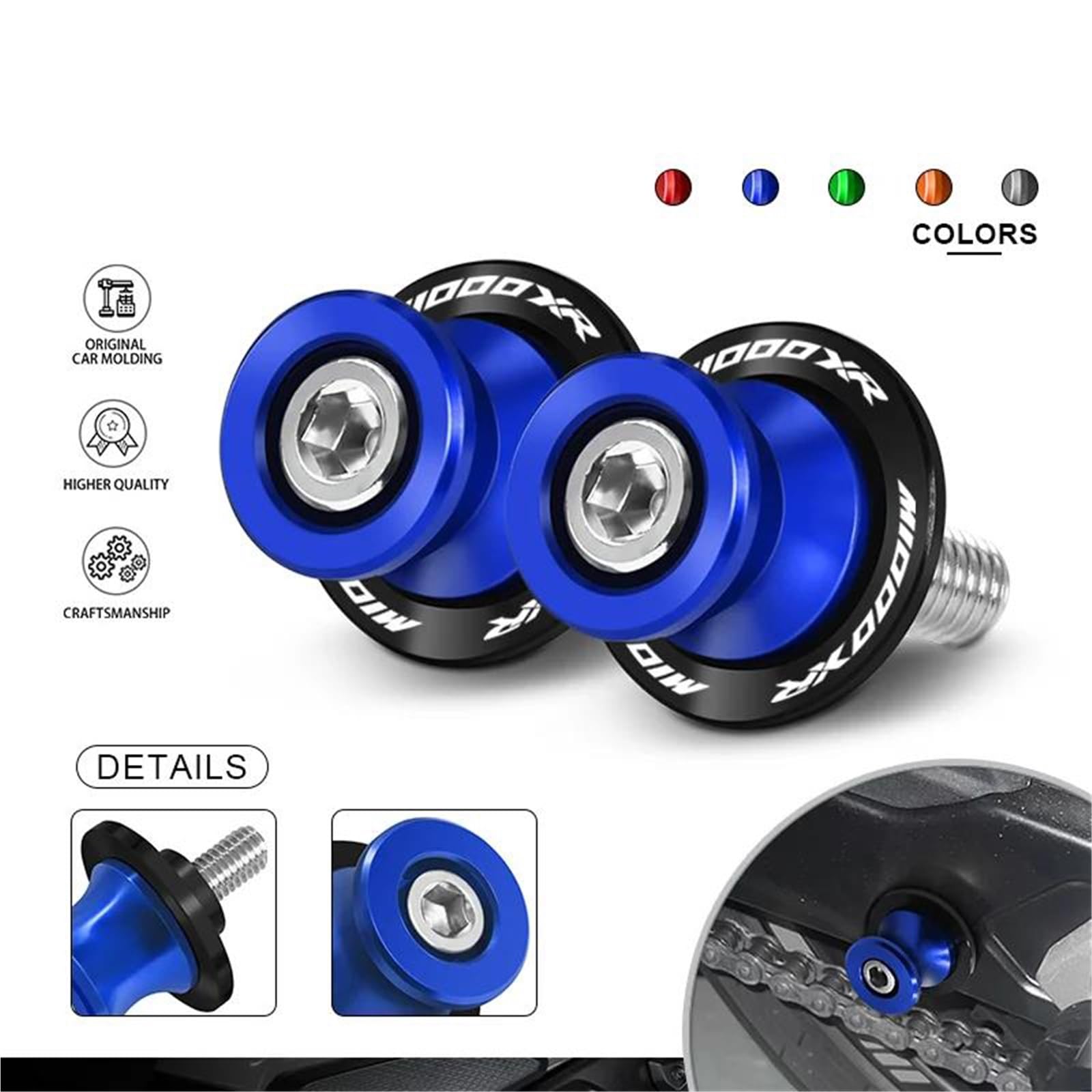 Per M1000XR M 1000 XR M1000xr 2024-2025 Supporto Per Braccio Posteriore Vite Di Protezione CNC Per Forcellone Oscillante Per Moto Accessori Per Cursori