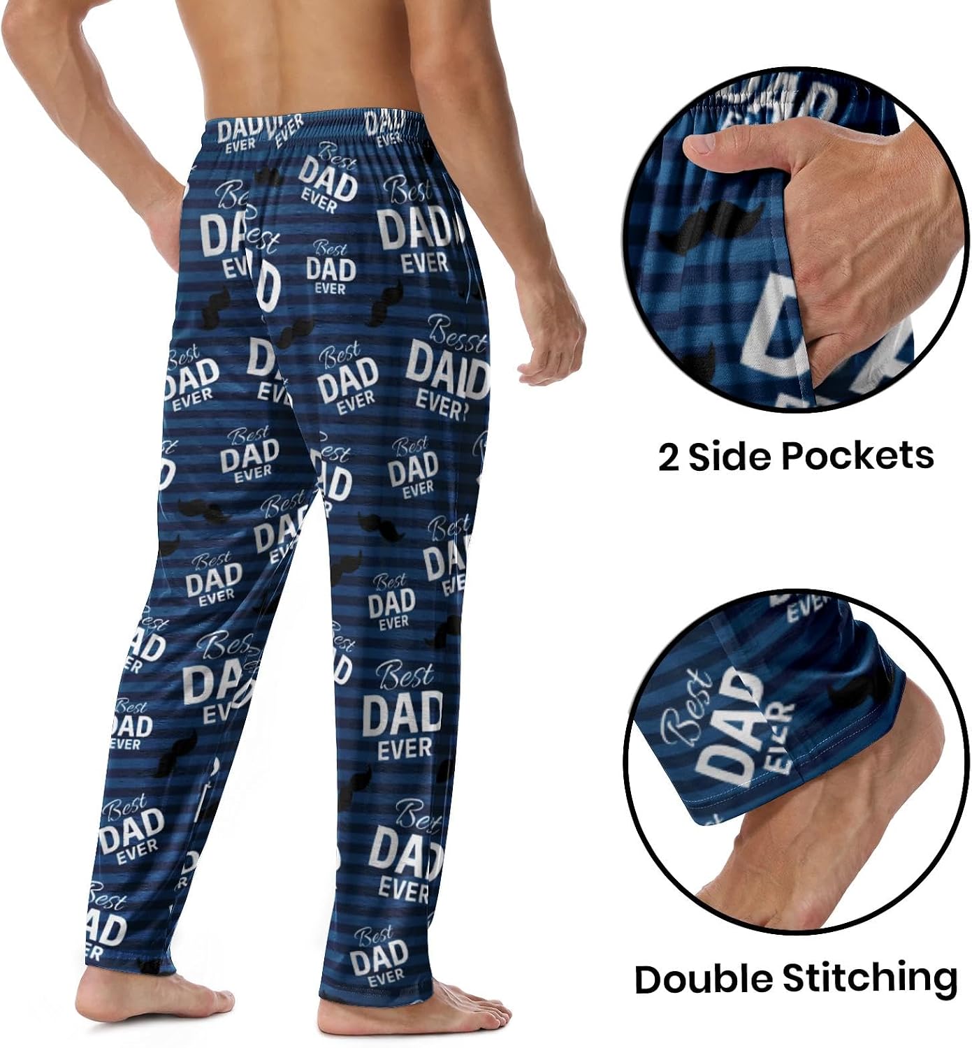 Hello Gorgeous Men's Pajama Pants Lightweight Soft Sleep Lounge Pants Elastic Waist Drawstring Bottom Pant Sleepwear for Men