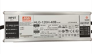 MEAN WELL HLG-120H-48B 120 W Single Output 2.5 A 48 Vdc Output Max IP67 Switching Power Supply - 1 item(s)