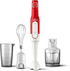 Mixer Pro Mix 3 em 1 Philips Walita Branco e Vermelho 400W RI2622-110V