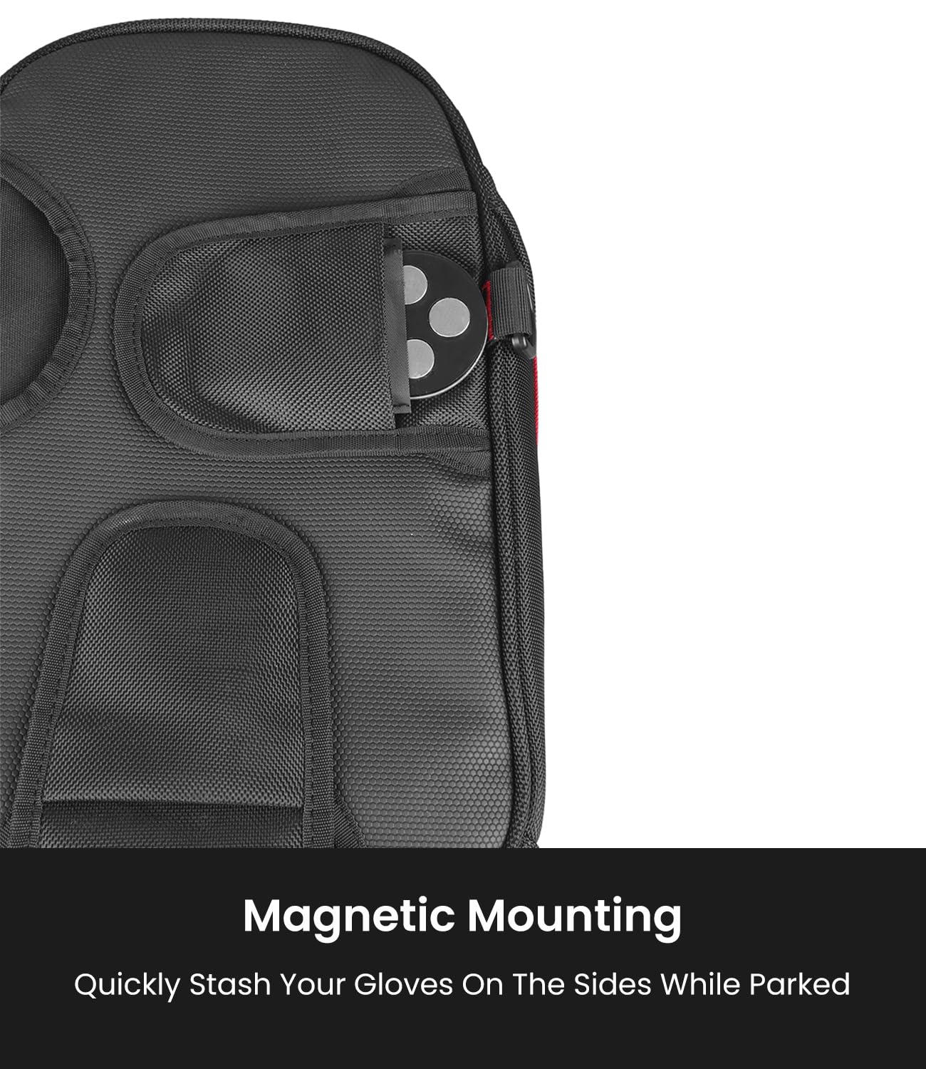 Rynox Optimus 3 Tank Bag 10L| Durable Polyester Fabric | Genuine 3M Retro- Reflective Trims | Genuine YKK Plastic Fittings - Black, 10 LTR - Image 5 thumbnail