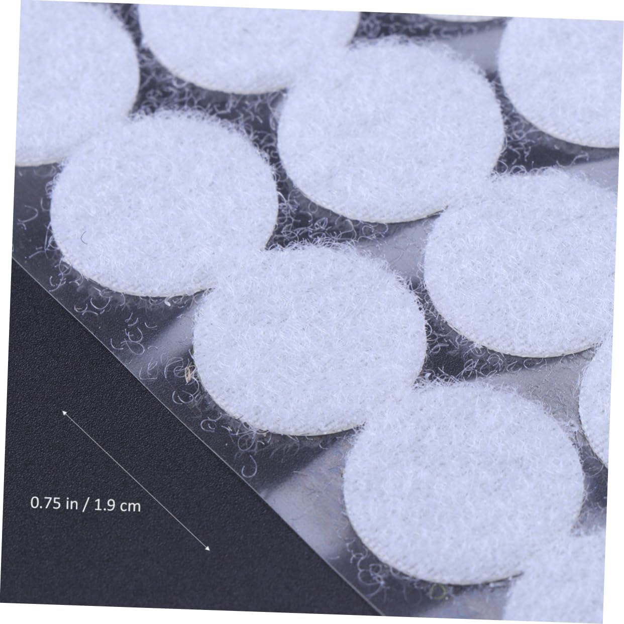 Lurrose 3sets 20mm Diameter Round Loop and Hook Adhesive Tape Dots Strong Adhesive Waterproof Wall Strips 500pcs*3