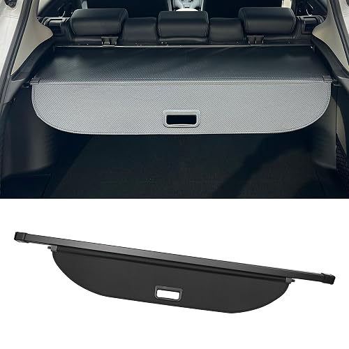 Motoforti Car Trunk Retractable Cargo Cover for Mazda CX-7 2007-2012 Rear Trunk Parcel Shelf Luggage Security Shield Shade, Canvas, Gloss Black
