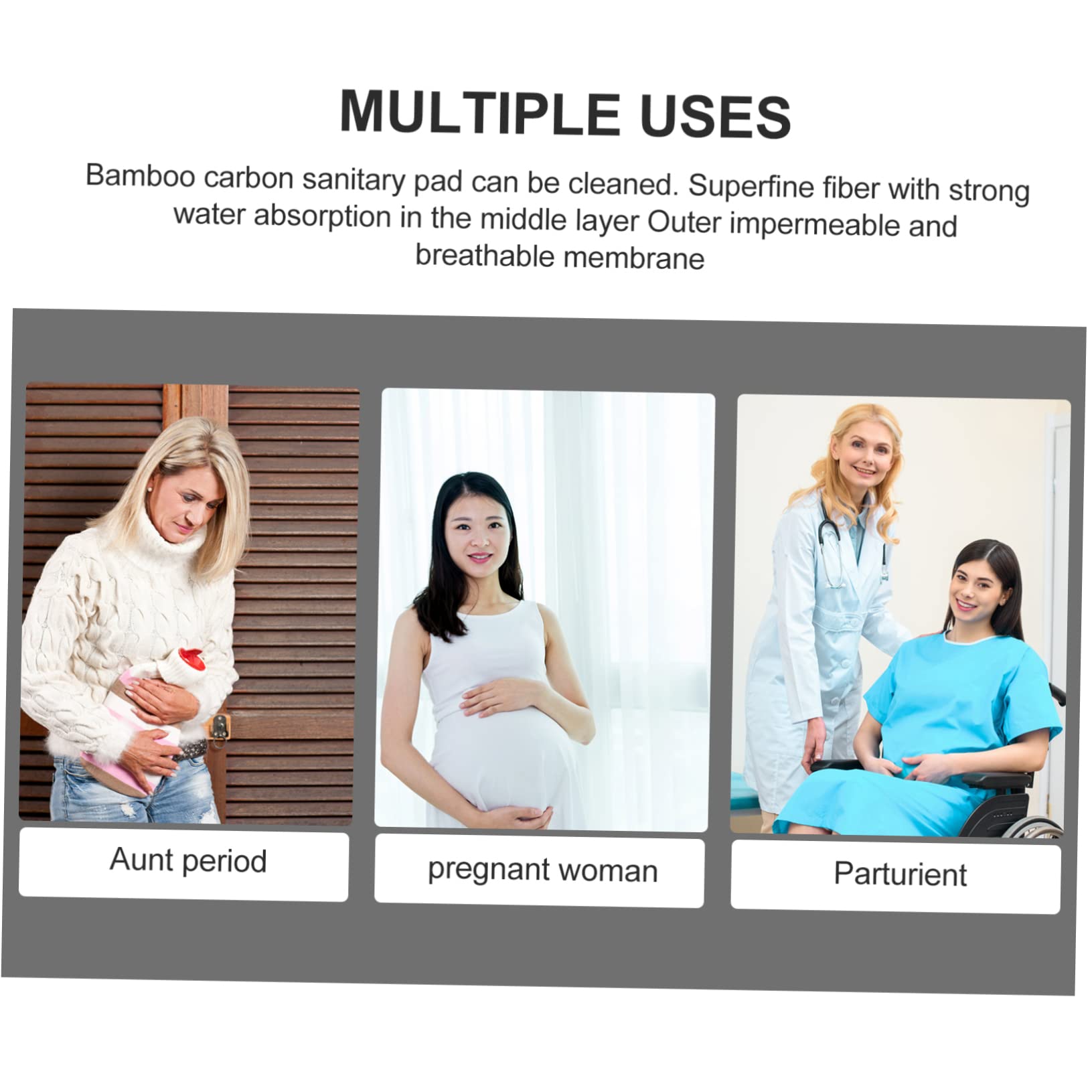 FRCOLOR Juego De 4 Compresas Reutilizables Estampadas Lavables Y Surtidas Para Mujer Protegeslips Menstruales Cómodos Y Resistentes A Fugas 6 Unidades X 4