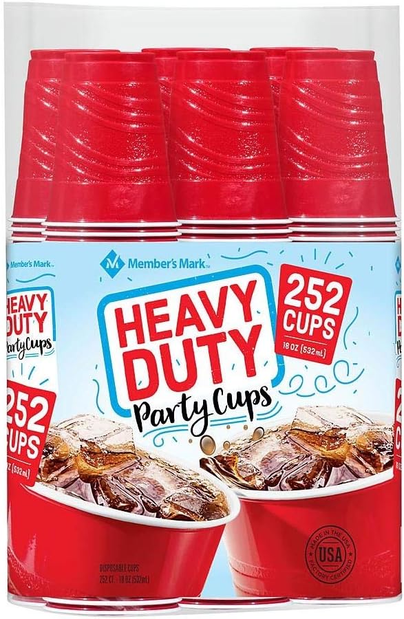 Member's Mark Heavy-Duty Red Cup 18 Ounce ., 252 ct.,, 252Count ()