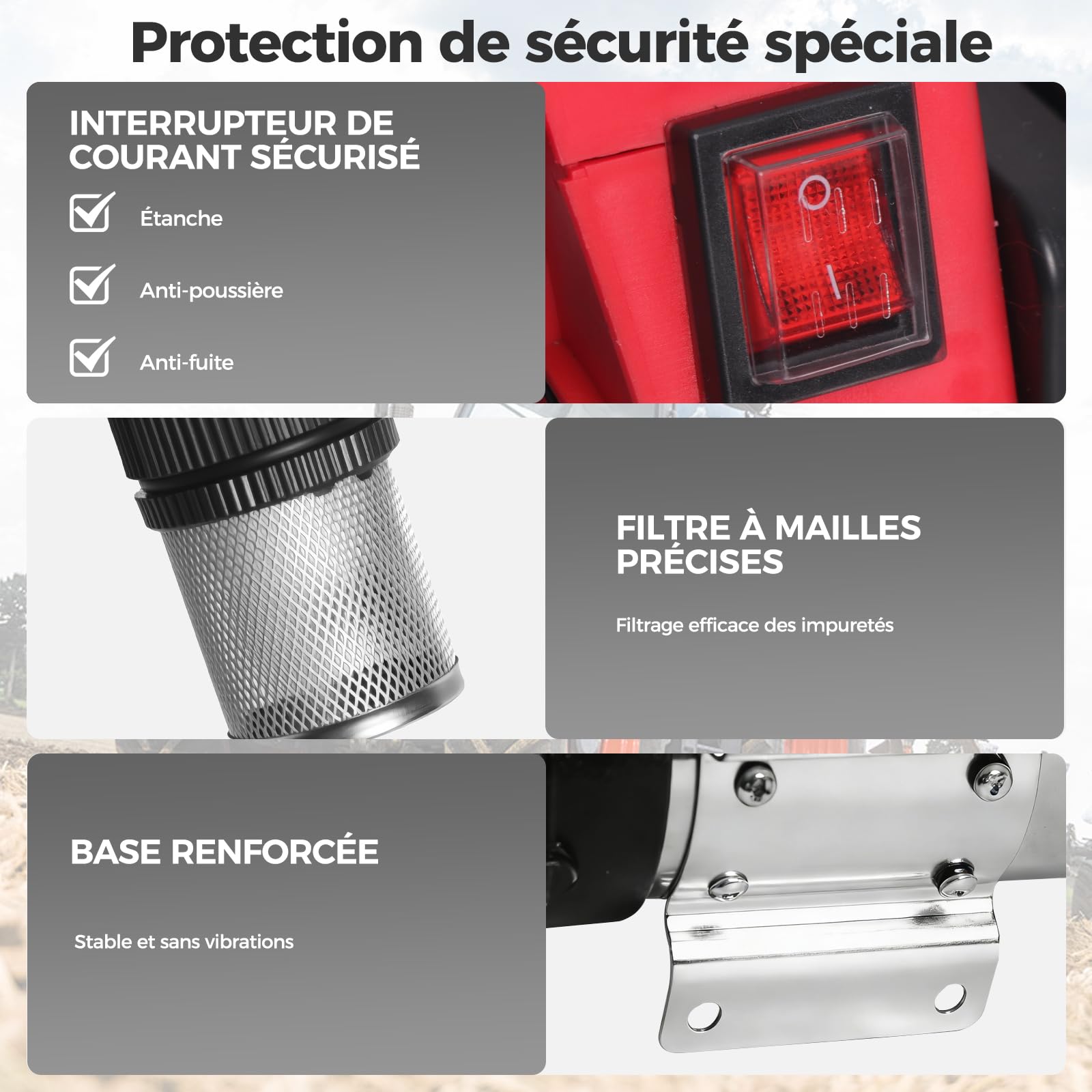 Bostar Pompe de Transfert Gasoil 21V (Compatible Makita), 45L/min Pompe à Fioul Auto-amorçante (5m) & Élévation 10m, Kit Pistolet Automatique & 5 Palettes de Rechange, pour Tracteur (GNR) & Chauffage
