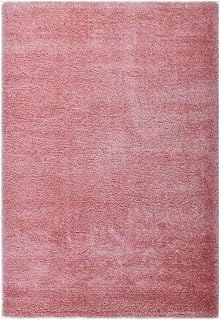 Home Deluxe - Alfombra SOFI - Color: Rosa Viejo, Dimensiones: 300 x 200 cm - hipoalergénico, Altura del Suelo: 4,3 cm, 100% Polipropileno Alfombra Friese I Alfombra de diseño Shaggy