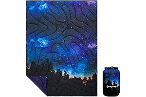 Lightweight Printed Camping Blanket - Down Alternative Puffy Quilt