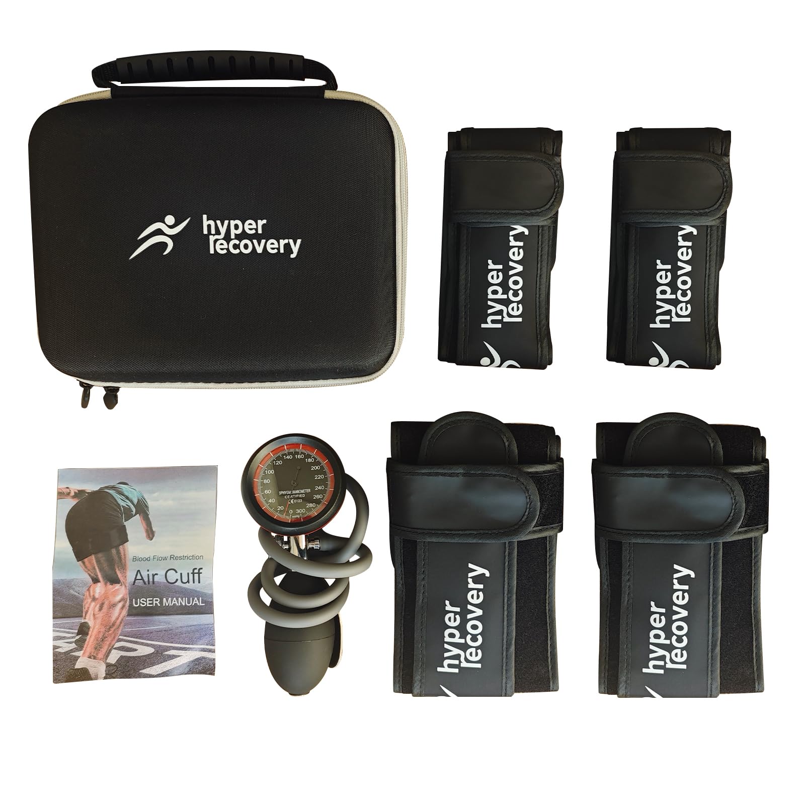 Blood Flow Restriction Bands, BFR Training System, Occlusion Bands With Pressure Gauge, Professional Grade Arms, Legs Occlusion Bands For Men Women Glutes Workout