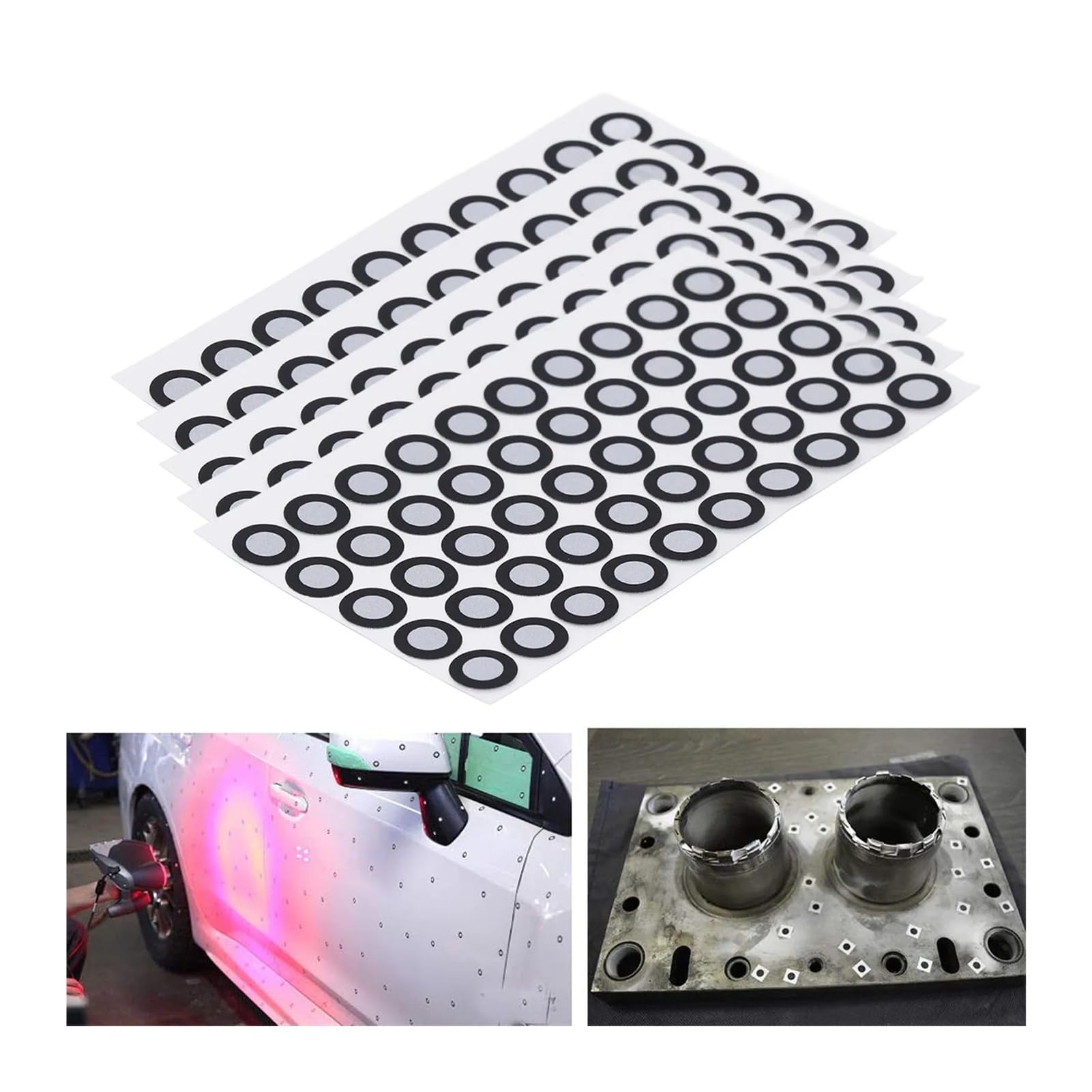 1000 punktów Markery skanowania 3D do ręcznego skanera 3D Odbicie rozproszone Cele pozycjonowania do śledzenia(5mm 8mm 1000pcs)