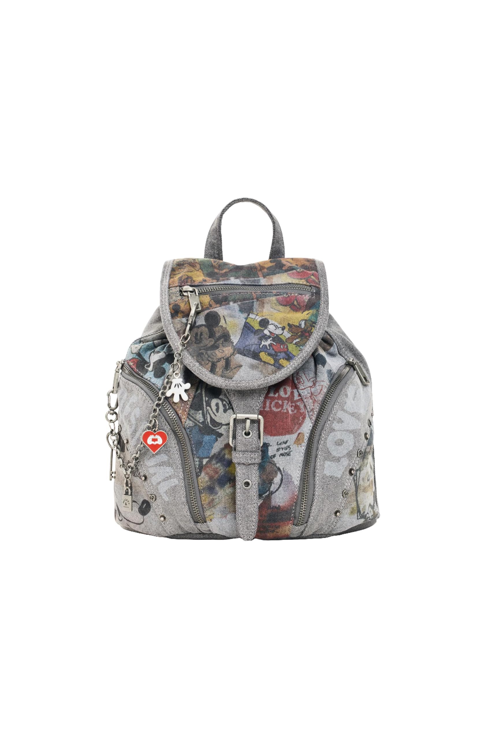 Desigual Mochila Mujer Negro One size