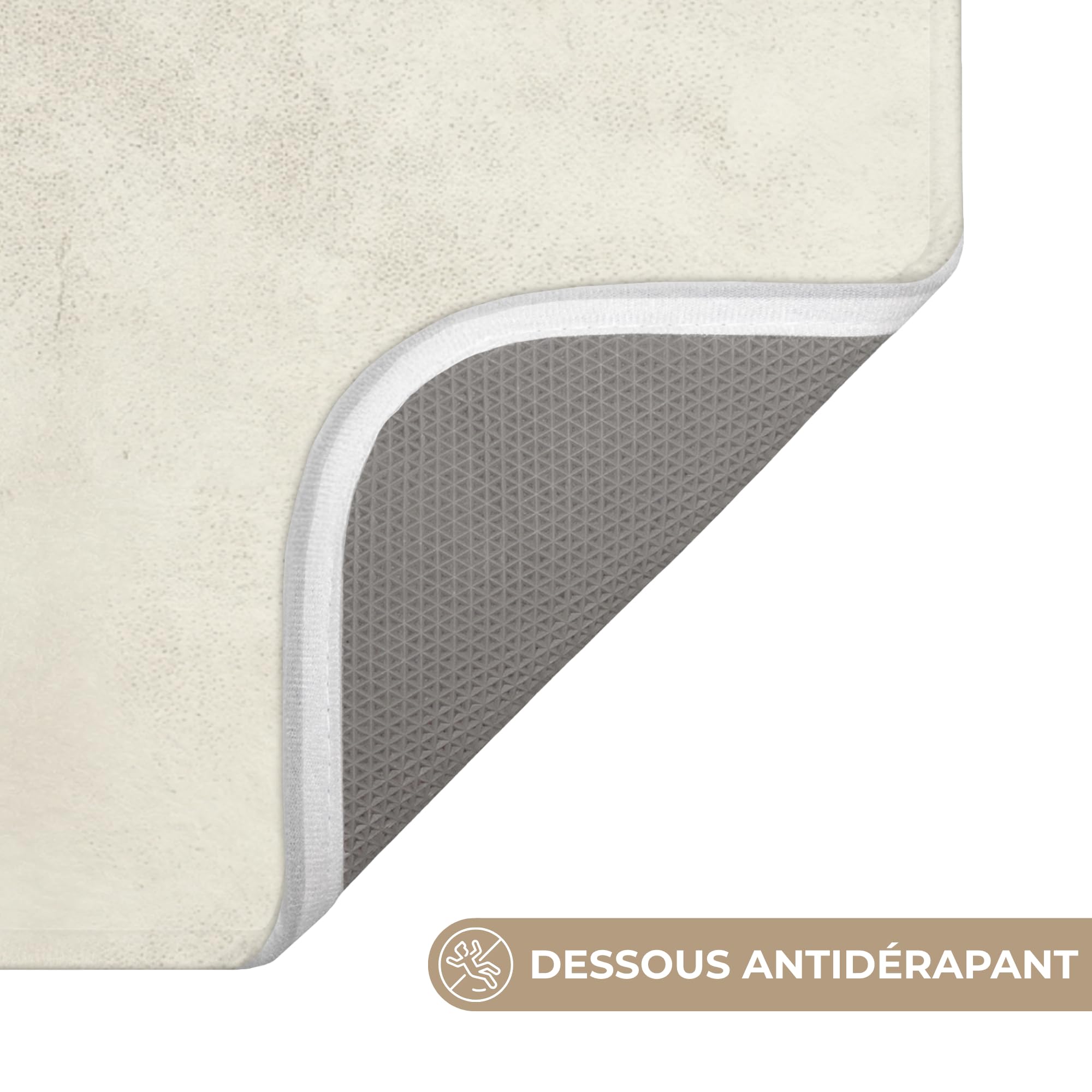 Tapis Bain Non Slip Bath Mat Douche Absorbant Antidérapant Lavable