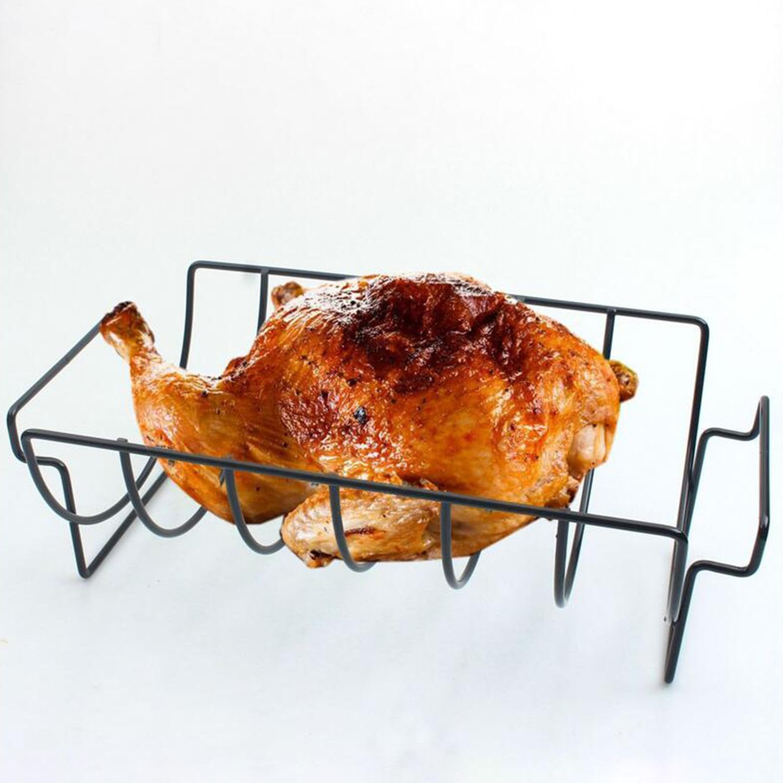 LOVIVER Support à côtes levées, Support à rôtir en Fer antiadhésif, Cadeaux Robustes, 6 Supports complets de côtes levées, Support à Steaks au Barbecue,