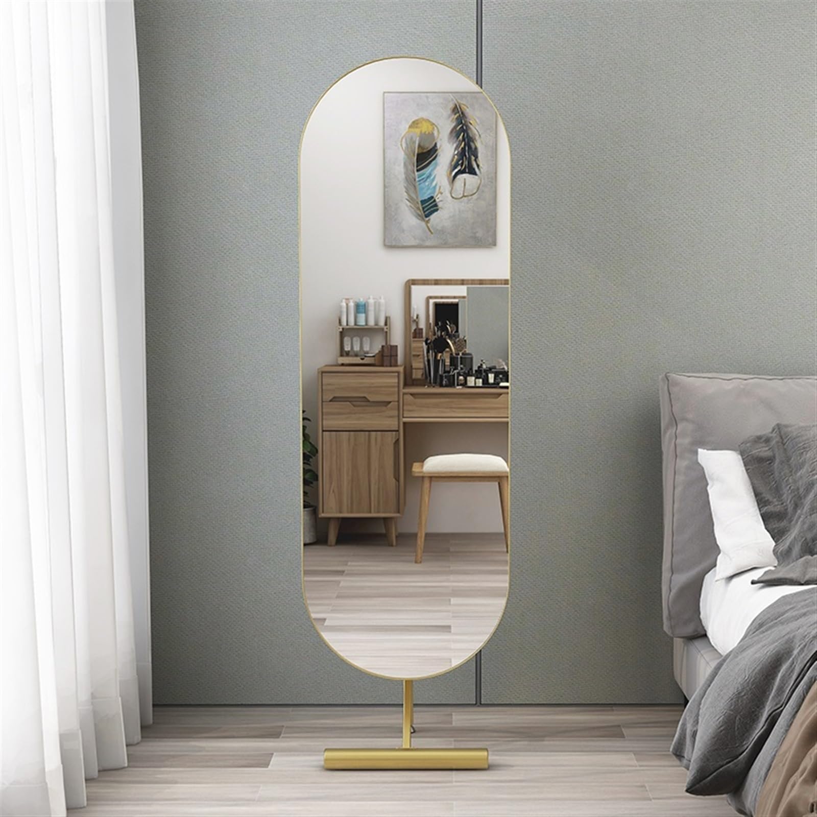 Amazon.co.jp: 全身ミラー 姿見鏡、家庭用床置き鏡、全身鏡、寝室用