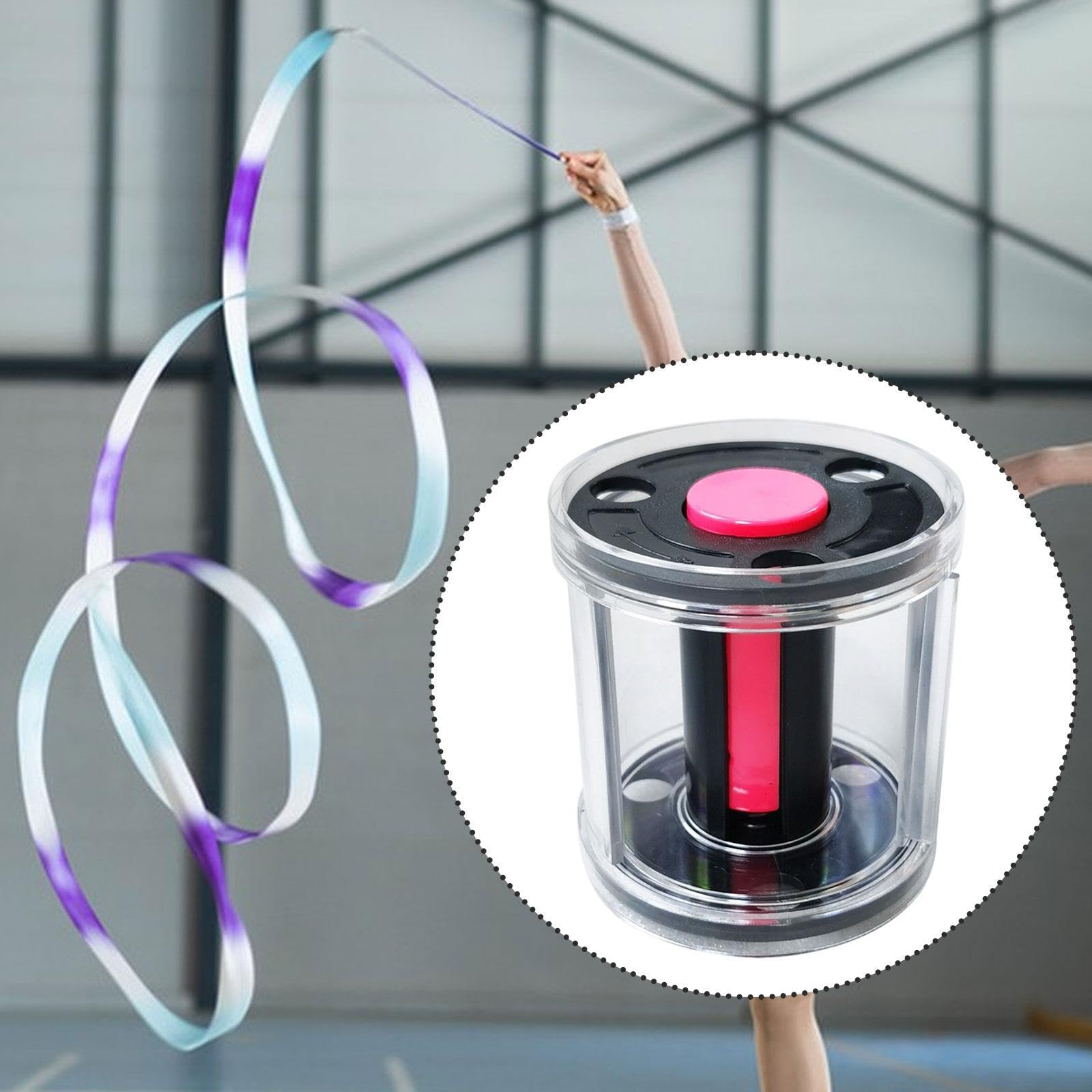 Baoblaze Organizer per Nastri da Ginnastica Ritmica, Porta per Nastri Trasparente, Attrezzatura per Ginnastica per Consente di Avvolgere E Sciogliere Facilmente I Nastri