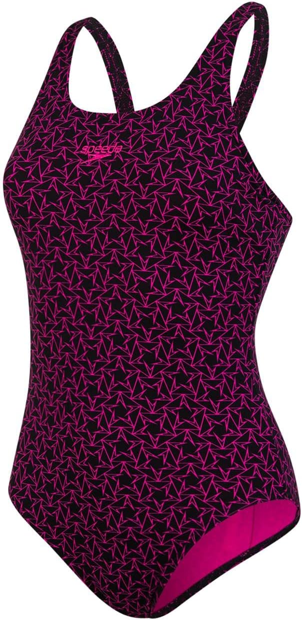 Women's Boom Print Allover Muscleback Swimming Costume for Women