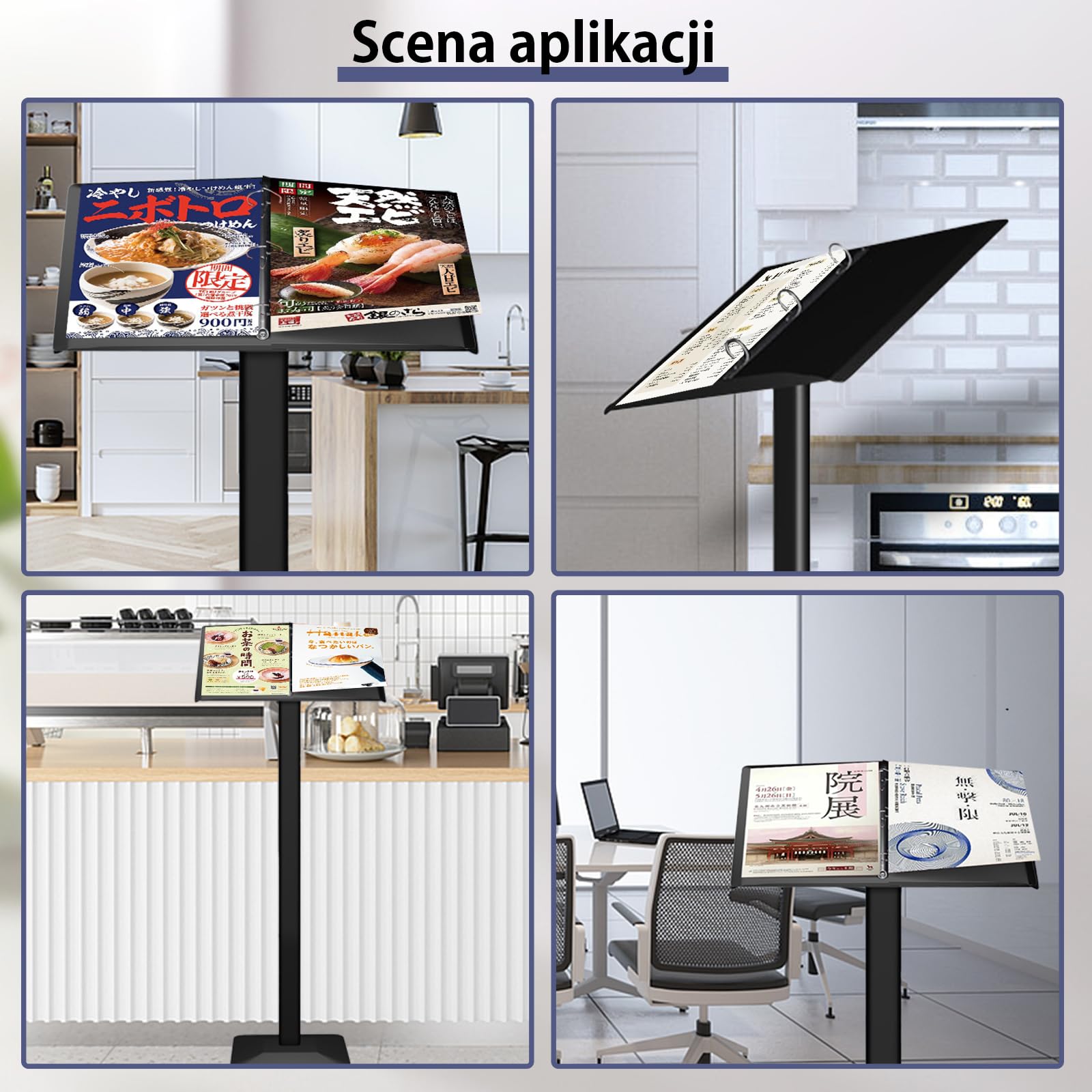 Stojak na menu, stojak na nazwisko, stojak na menu, na zewnątrz, tablica oczekująca, menu, stojak na nazwisko, zamknięty, tabliczka, narzędzia w zestawie, łatwy montaż, tablica oczekująca