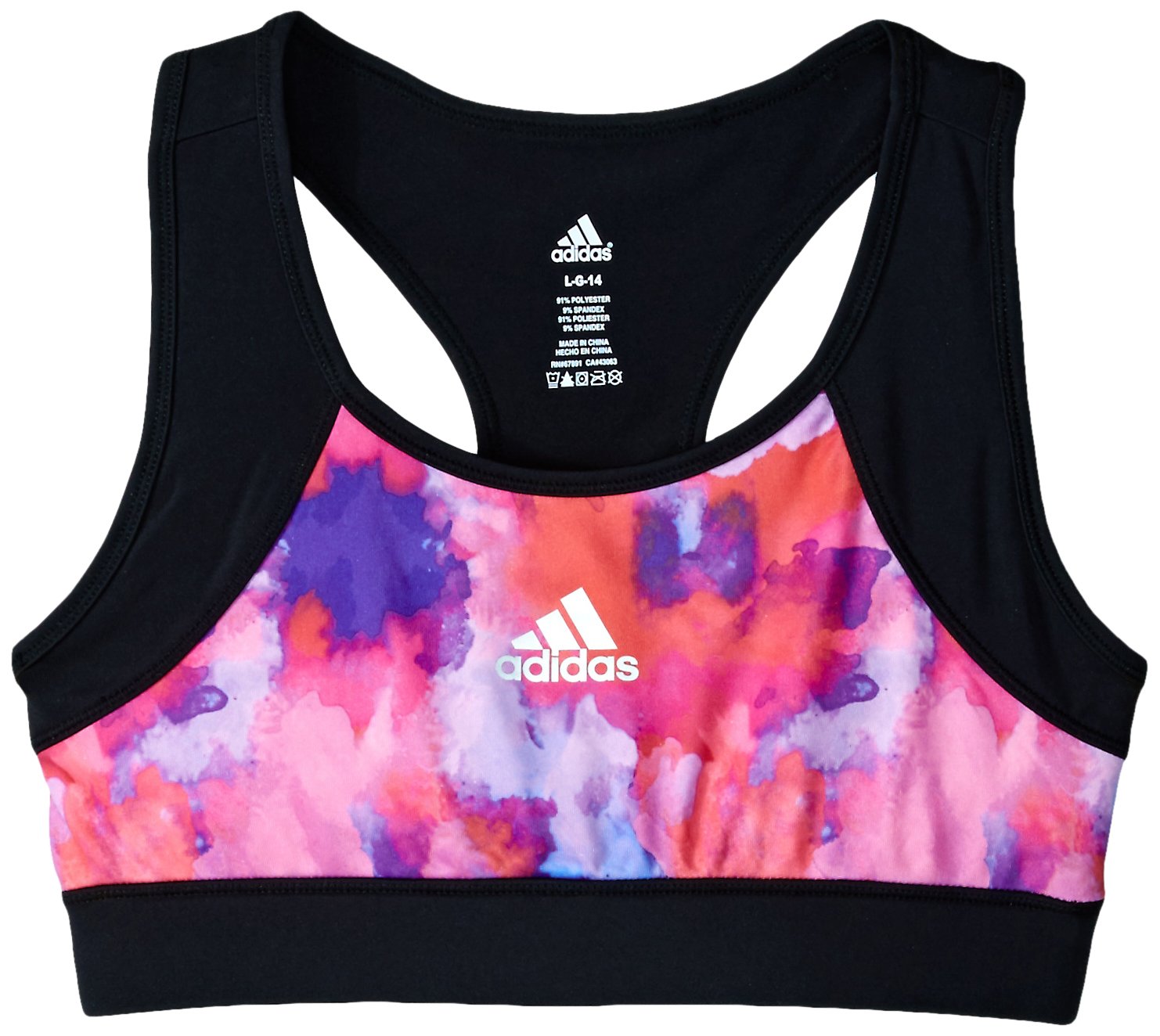 Adidas Big Girls Printed Keyhole Sports Bra Desertcart Seychelles