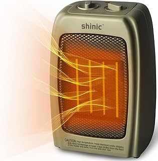 Space Heaters for Indoor Use,1500W Electric Space Heater for Office, Ceramic Space Heater with Thermostat, Tip-Over and Overheat Protection, 1s Fast Heat,1500W/750W/Fan