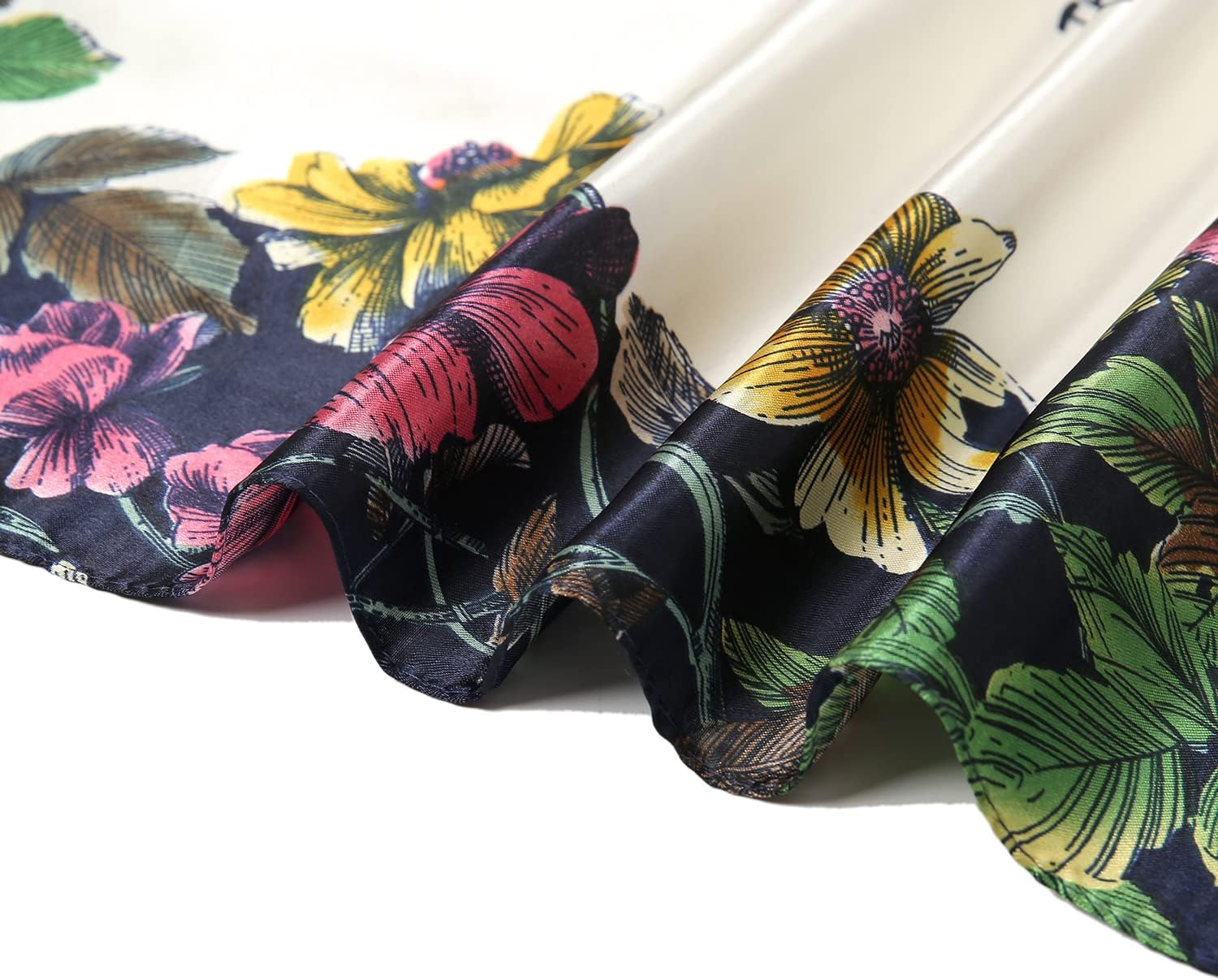 RIIQIICHY Head Scarf for Women Like Silk Satin Scarf for Hair Wrapping at Night Bandana Square Scarf for Sleeping 35 Inch - Image 7