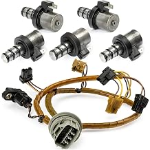 5PCS Transmission Shift Solenoid Kit F4A41 F4A42 F4A51 F5A51 V4A51 R4A41 Compatible For Mitsubishi Compatible For Hyundai/Kia 99187 46313-39051Solenoids w Line