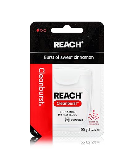 Miniatura 9 de Reach Paquete de hilo dental encerado  Eliminación efectiva de placa, superficie de limpieza extra ancha  Resistencia a la trituración y tensión, se