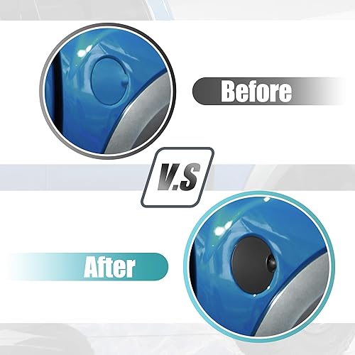 Miniatura 4 de X AUTOHAUX Tapa de llenado de depósito de combustible para Ford F-150 2009-2014 Reemplazo de la cubierta de acceso de llenado de puerta de gas