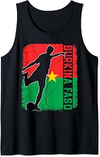 Burkina Faso Soccer Team Burkina Faso Flag Jersey Football Tank Top