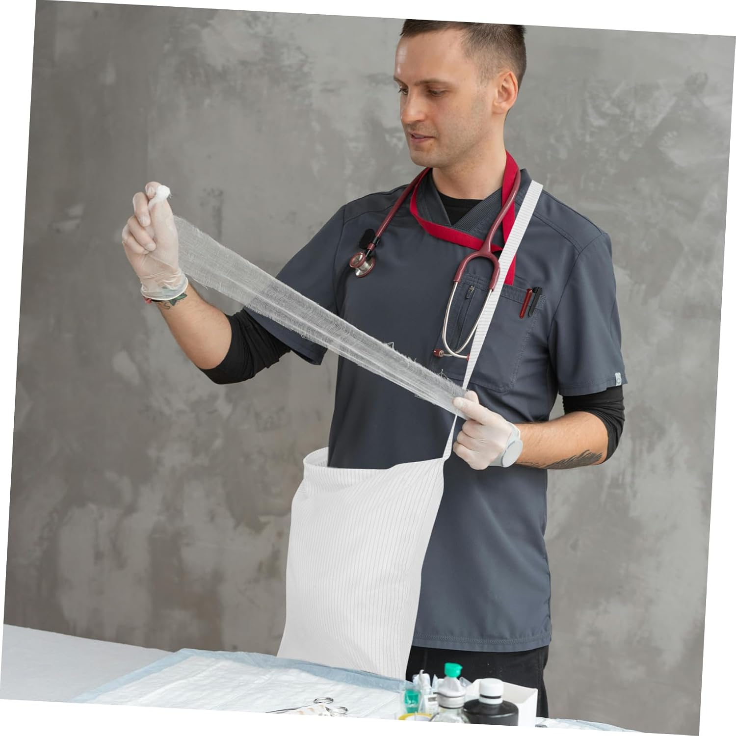 Static Storage Bag for Cleanroom Supplies Reusable Shoulder Pouch for Garments Construction for Static Protection for Cleanroom Apparel